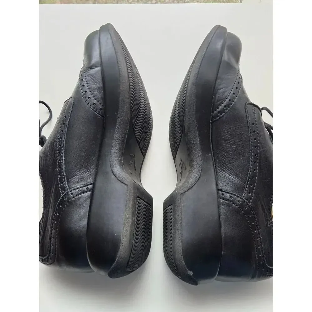 Dromedaris Hornbill Leather Comfort Lace Up Oxfords Size EU 42 Black Wingtip